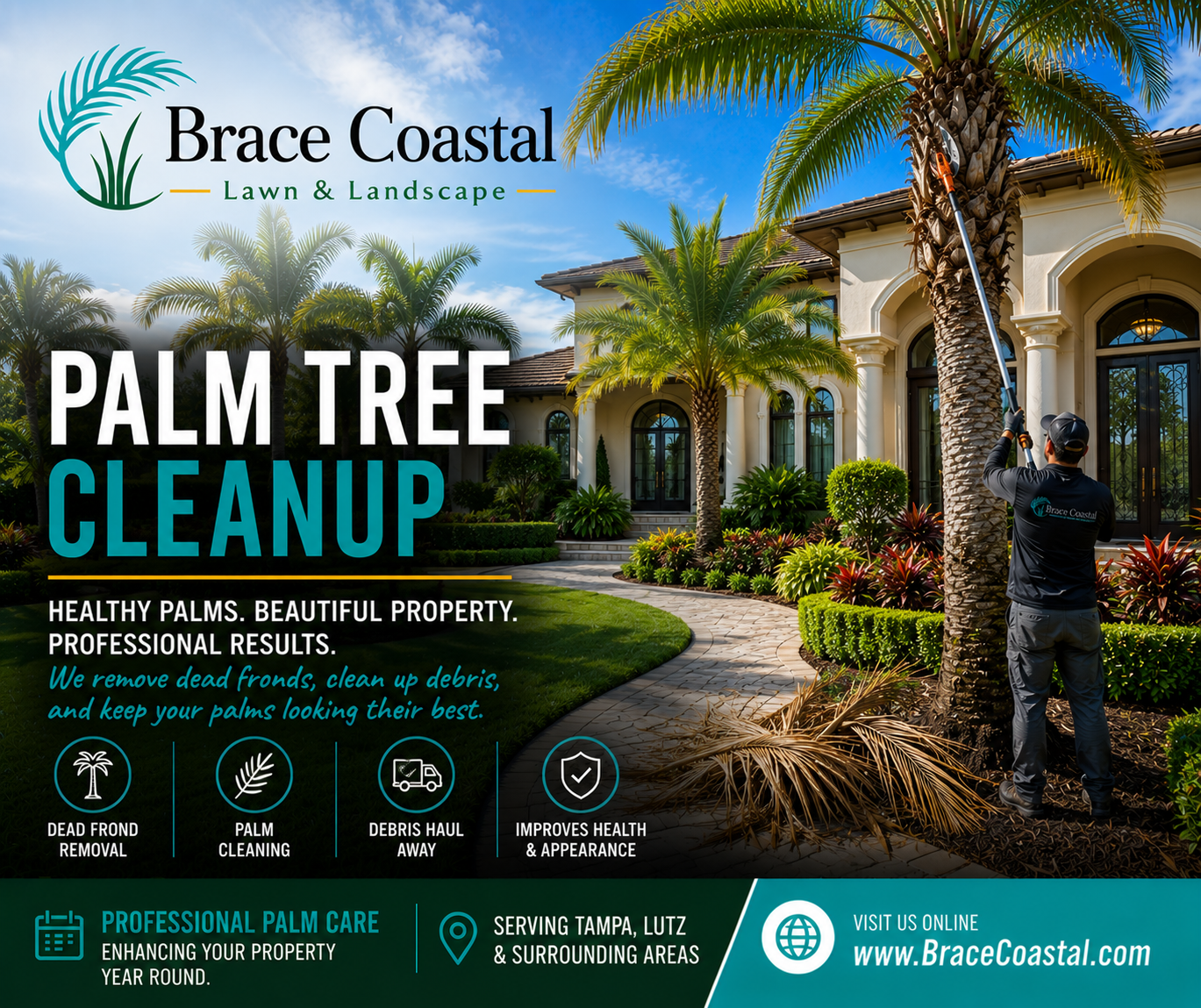 Palm Tree Cleanup service in Tampa Bay